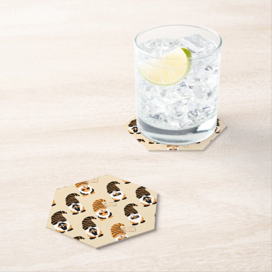 格言、ハロウィーン格言のトリックまたは治療のパターン ペーパーコースター (インサイチュ)