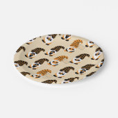 格言、ハロウィーン格言のトリックまたは治療のパターン ペーパープレート (アングル)