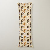 格言、ハロウィーン格言のトリックまたは治療のパターン ボディピロー (正面縦)