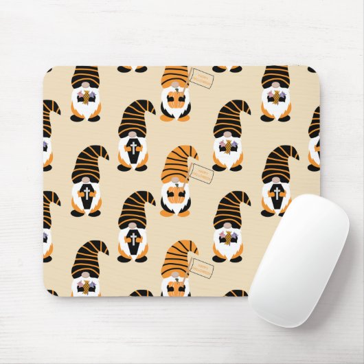 格言、ハロウィーン格言のトリックまたは治療のパターン マウスパッド (マウス)