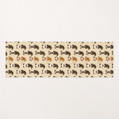 格言、ハロウィーン格言のトリックまたは治療のパターン ヨガマット (正面(横))