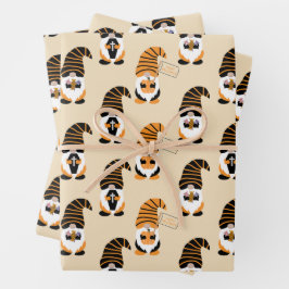 格言、ハロウィーン格言のトリックまたは治療のパターン ラッピングペーパーシート