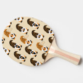 格言、ハロウィーン格言のトリックまたは治療のパターン 卓球ラケット (横)