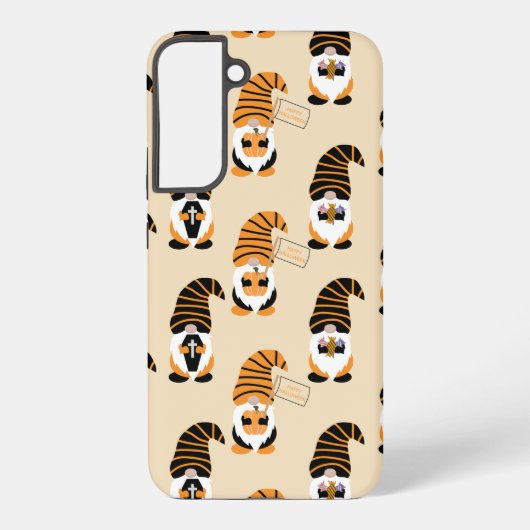 格言、ハロウィーン格言のトリックまたは治療のパターン SAMSUNG GALAXYケース (裏面)