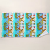 格言 ビーチタオル (正面)