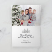 格言・フォー・ザ・ホリデーズファミリーフォトクリスマス シーズンカード (内部)