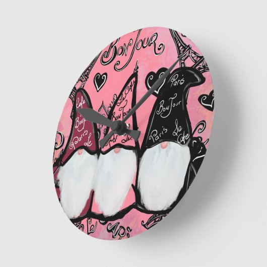 格言 ラウンド壁時計 (傾斜)