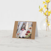 格言&ラクーンハットファンタジー カード (黄色い花)