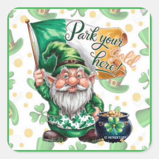 格言・レプラーシャンの皮肉な話! スクエアシール (正面)