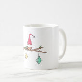 格言、小枝、およびクリスマスオーナメント コーヒーマグカップ (正面右)