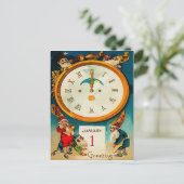 格言-新年に鳴ります シーズンポストカード (スタンド正面)