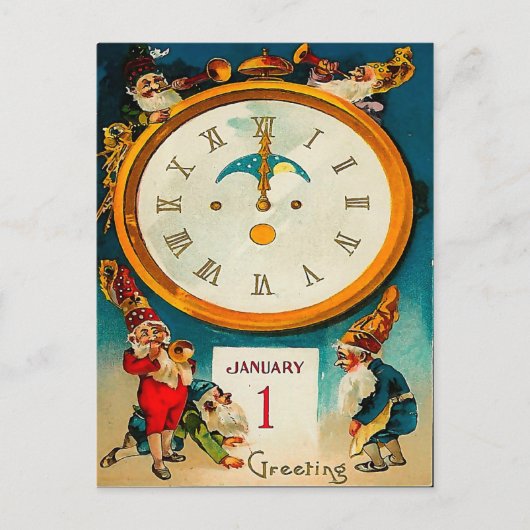 格言-新年に鳴ります シーズンポストカード (正面)