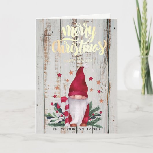 格言,星の松の木,枝がメリークリスマス シーズンカード (正面)