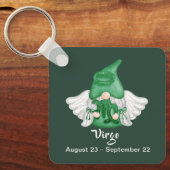 格言《星座》乙女座星占いサインエンジェル キーホルダー (正面)