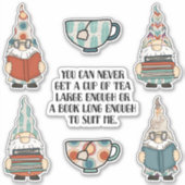 格言、書籍、紅茶 シール (正面)