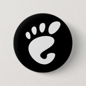 格言- Linux - OSS FSF 缶バッジ (正面)