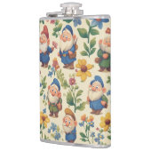 格言a花柄デザイン フラスク (左)