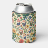 格言a花柄デザイン 缶クーラー (缶裏面)