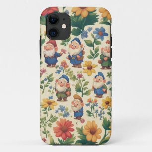 格言a花柄デザイン iPhone 11 ケース