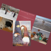 格言forホリデーズ編集可能な3つ折ホリデーカード 三つ折り案内状