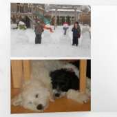 格言forホリデーズ編集可能な3つ折ホリデーカード 三つ折り案内状 (内部最初)