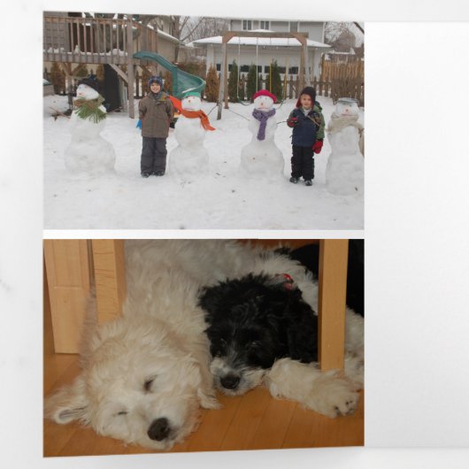 格言forホリデーズ編集可能な3つ折ホリデーカード 三つ折り案内状 (内部最初)