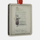 格言Gouciの歌シートによるバイエルンの女の子の歌 メタルオーナメント (右)