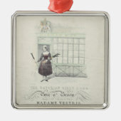 格言Gouciの歌シートによるバイエルンの女の子の歌 メタルオーナメント (正面)