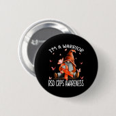格言I'm a Warrior Rsd Crps認識度蝶 缶バッジ (正面&裏面)