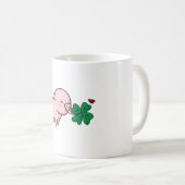 格言St patricks dayシェナニガングノミーシャームロック コーヒーマグカップ (正面右)