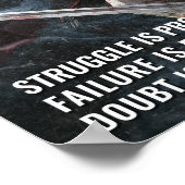 格闘は進んでいるやる気を起こさせる- ポスター (角)