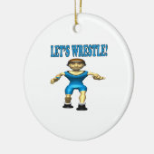 格闘4を許可します セラミックオーナメント (左)