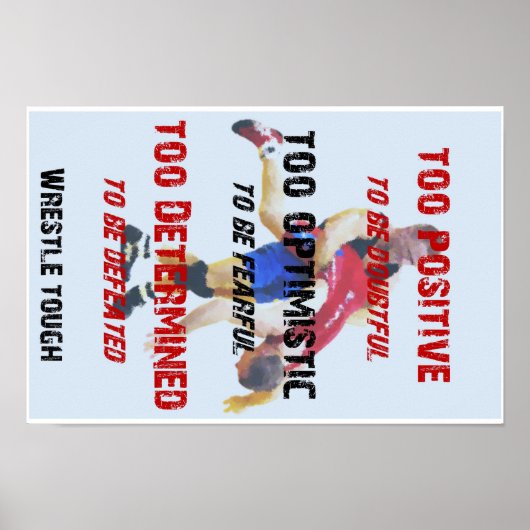 格闘 – 疑わしく前向きはならないこと ポスター (正面)