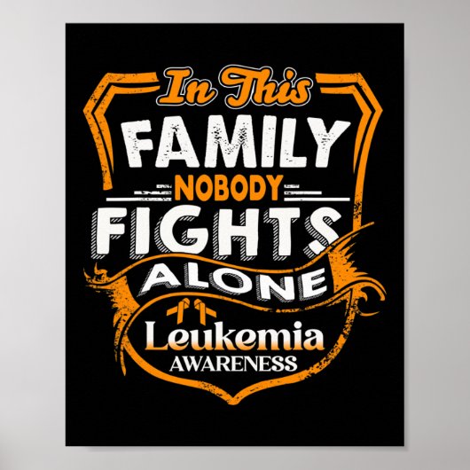 格闘 – 白血病認識度 ポスター (正面)