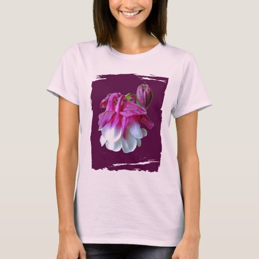 栽培オダマキ（植物）スパゲティストラップTシャツ Tシャツ (正面)