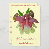 栽培オダマキ（植物）ブライダルシャワー招待 招待状 (正面/裏面)