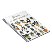 栽培クイーンプラントラバーパーソナライズされたズ ノートブック (右側)