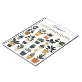 栽培クイーンプラントラバーパーソナライズされたズ ノートブック (左側)