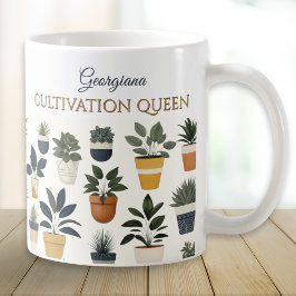 栽培クイーン植物園芸 コーヒーマグカップ