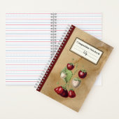 栽培用イチゴ組パーソナライズされた成物 ノートブック (内側)