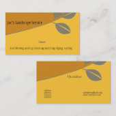 栽培者の農家の美化のエレガントな金 名刺 (正面/裏面)