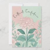 栽培自信をテーマ 招待状 (正面)