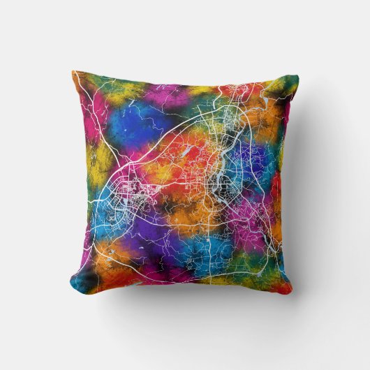 桂林中国シティマップ クッション (正面)