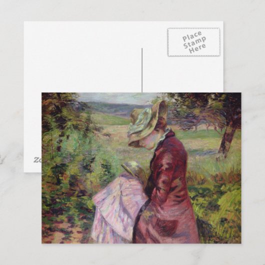 桂林読夫人， c.1887 ポストカード (正面/裏面)