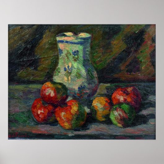 桂林 – リンゴ付き静物生活1880 ポスター (正面)