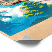 桂水春東洋風景塔 ポスター (角)