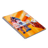 桂皮付きの甘い女の子と男の子 ノートブック (右側)