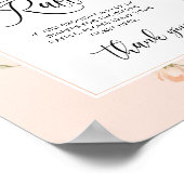 桃おむつラッフルベビーシャワー ポスター (角)