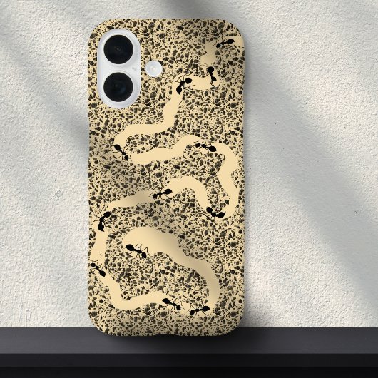 桃おもしろいアリ農場虫ユーモア Case-Mate iPhoneケース