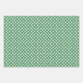 桃かわいらしとギンガム混合パターン ラッピングペーパーシート (正面3)